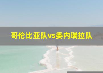 哥伦比亚队vs委内瑞拉队