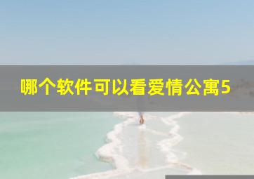 哪个软件可以看爱情公寓5