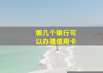 哪几个银行可以办理信用卡