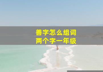 善字怎么组词两个字一年级