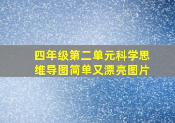 四年级第二单元科学思维导图简单又漂亮图片