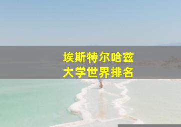 埃斯特尔哈兹大学世界排名