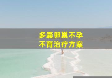 多囊卵巢不孕不育治疗方案