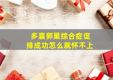 多囊卵巢综合症促排成功怎么就怀不上