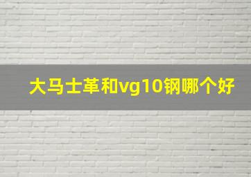 大马士革和vg10钢哪个好