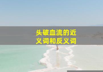 头破血流的近义词和反义词