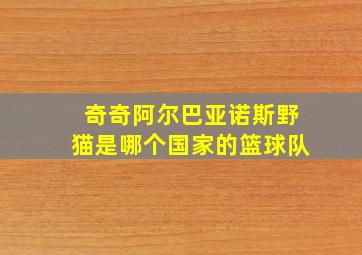 奇奇阿尔巴亚诺斯野猫是哪个国家的篮球队