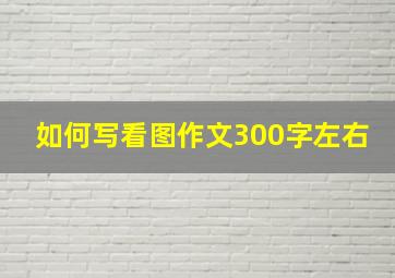 如何写看图作文300字左右