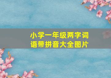 小学一年级两字词语带拼音大全图片