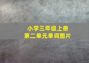 小学三年级上册第二单元单词图片