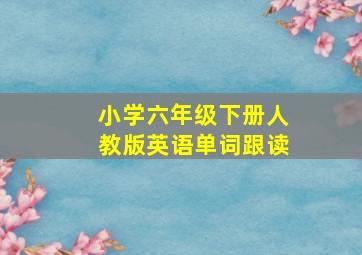 小学六年级下册人教版英语单词跟读