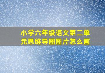 小学六年级语文第二单元思维导图图片怎么画