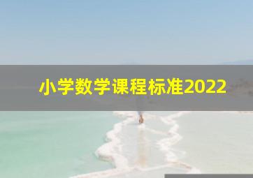 小学数学课程标准2022