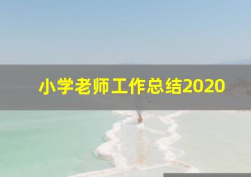 小学老师工作总结2020