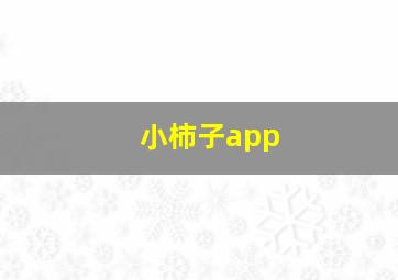 小柿子app