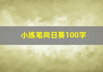 小练笔向日葵100字