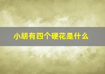 小胡有四个硬花是什么