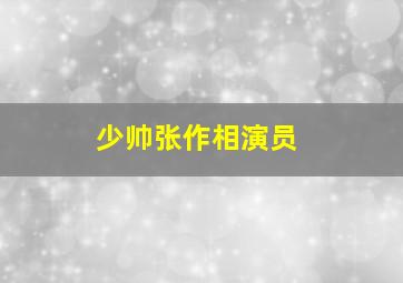 少帅张作相演员