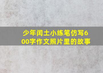 少年闰土小练笔仿写600字作文照片里的故事