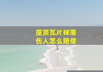 屋顶瓦片掉落伤人怎么赔偿