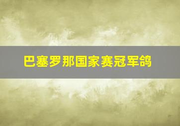 巴塞罗那国家赛冠军鸽