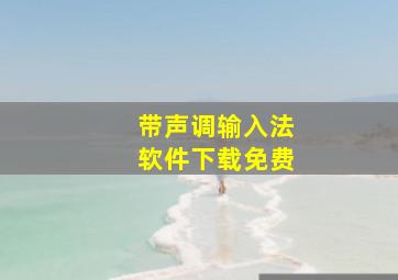 带声调输入法软件下载免费