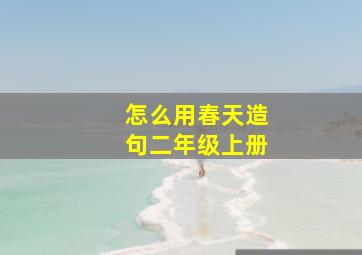 怎么用春天造句二年级上册