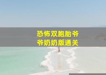 恐怖双胞胎爷爷奶奶版通关