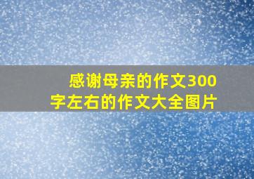 感谢母亲的作文300字左右的作文大全图片