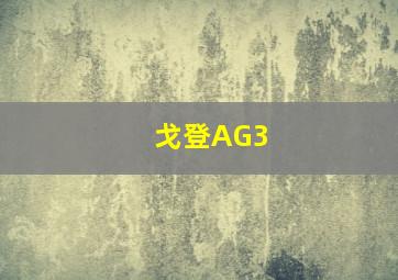 戈登AG3