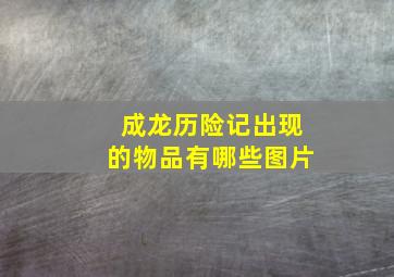 成龙历险记出现的物品有哪些图片