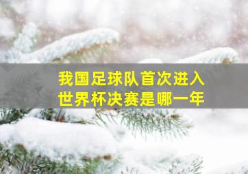 我国足球队首次进入世界杯决赛是哪一年