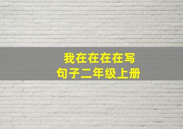 我在在在在写句子二年级上册