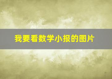 我要看数学小报的图片