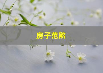 房子范煞