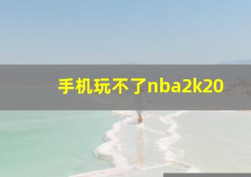 手机玩不了nba2k20