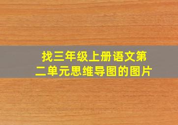 找三年级上册语文第二单元思维导图的图片