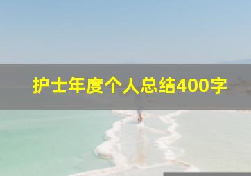 护士年度个人总结400字