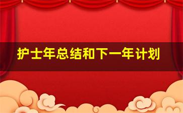 护士年总结和下一年计划