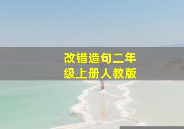 改错造句二年级上册人教版