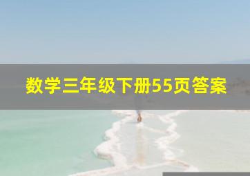 数学三年级下册55页答案