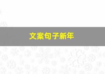 文案句子新年