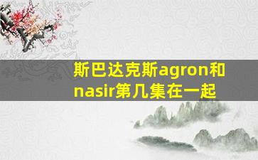 斯巴达克斯agron和nasir第几集在一起