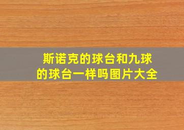 斯诺克的球台和九球的球台一样吗图片大全