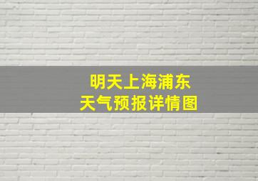 明天上海浦东天气预报详情图