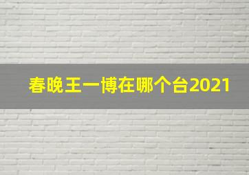 春晚王一博在哪个台2021