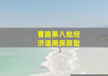 曹路第八批经济适用房房型