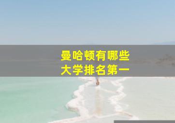 曼哈顿有哪些大学排名第一