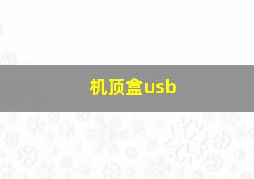 机顶盒usb