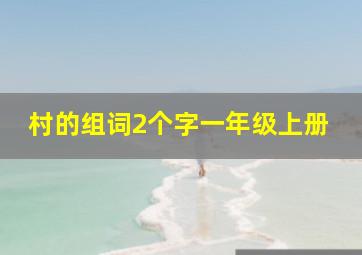 村的组词2个字一年级上册